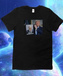 2024 Trump Shows Off Trump Mugshot Never Surrender Raglan Unisex Shirt