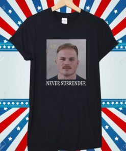 Zach Bryan Never Surrender Mugshot Hoodie Shirt