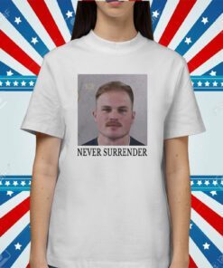 Zach Bryan Never Surrender Mugshot Hoodie Shirt