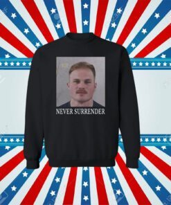 Zach Bryan Never Surrender Mugshot Hoodie Shirt