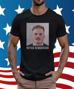 Zach Bryan Never Surrender Mugshot Shirt