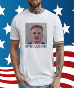 Zach Bryan Never Surrender Mugshot Shirt