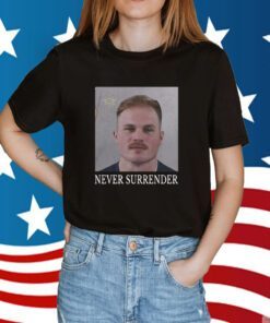 Zach Bryan Never Surrender Mugshot Shirt