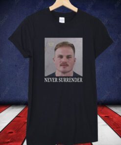 Zach Bryan Never Surrender Mugshot Tee Shirt