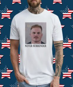 Never Surrender Zach Bryann Mugshot T-Shirt