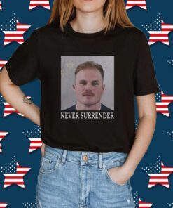 Never Surrender Zach Bryann Mugshot T-Shirt