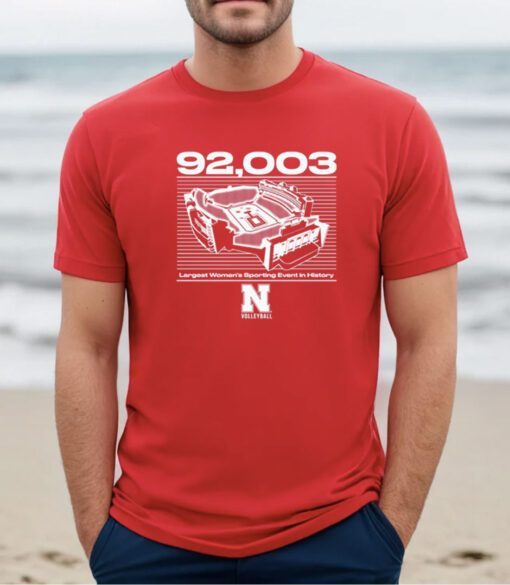 92,003 Nebraska Volleyball Shirt