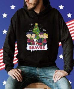 Atlanta Braves Snoopy Peanuts Christmas Shirt