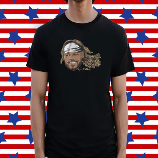 Official Bijan Robinson Swag Head Shirt