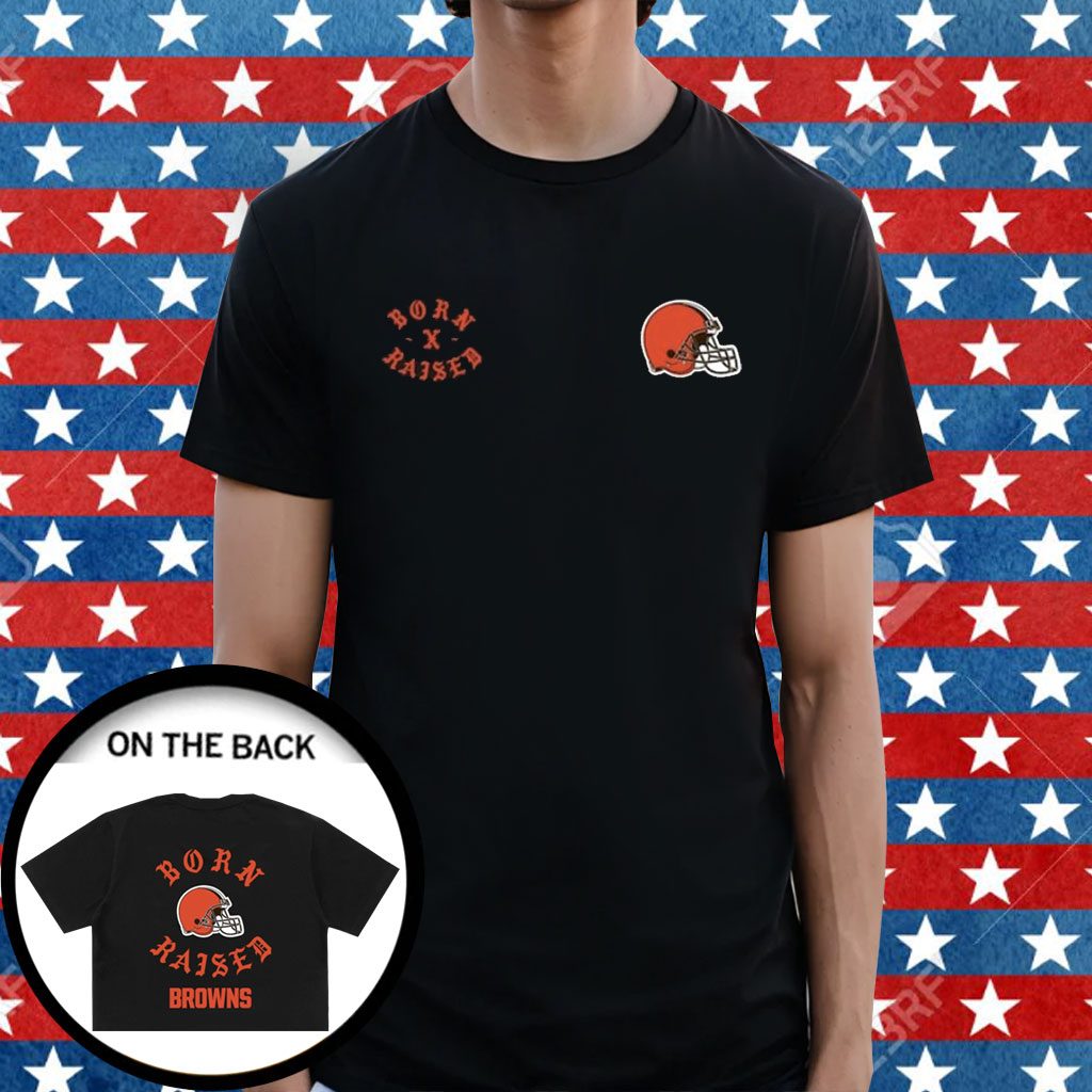 Official Born x raised Cleveland Browns on the dawg pound shirt