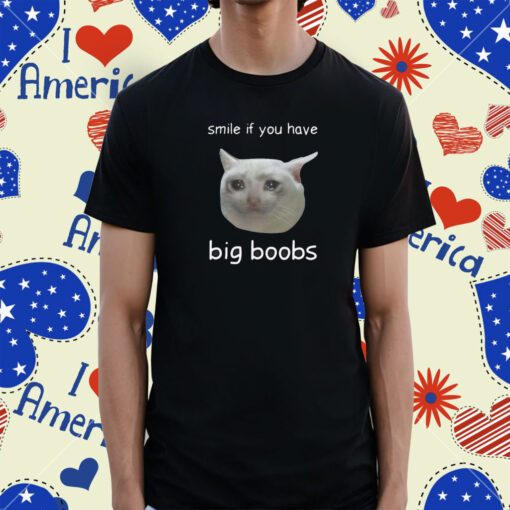 Cringeytees Smile If You Have Big Boobs T-Shirt