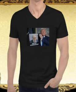 Donald Trump Shows Off Trump Mugshot Never Surrender Sticker