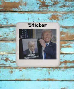 Donald Trump Shows Off Trump Mugshot Never Surrender V-Neck Shirt