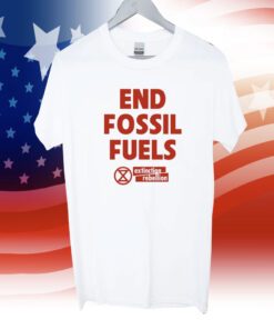 End Fossil Fuels Extinction Rebellion T-Shirt