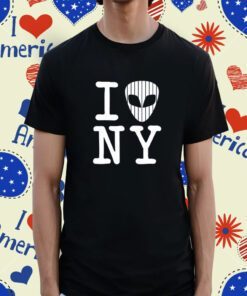 I Alien NY New York Baseball Shirt