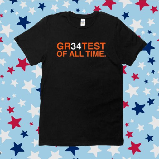 Jarrett Payton Wearing Gr34test Of All Time Shirt