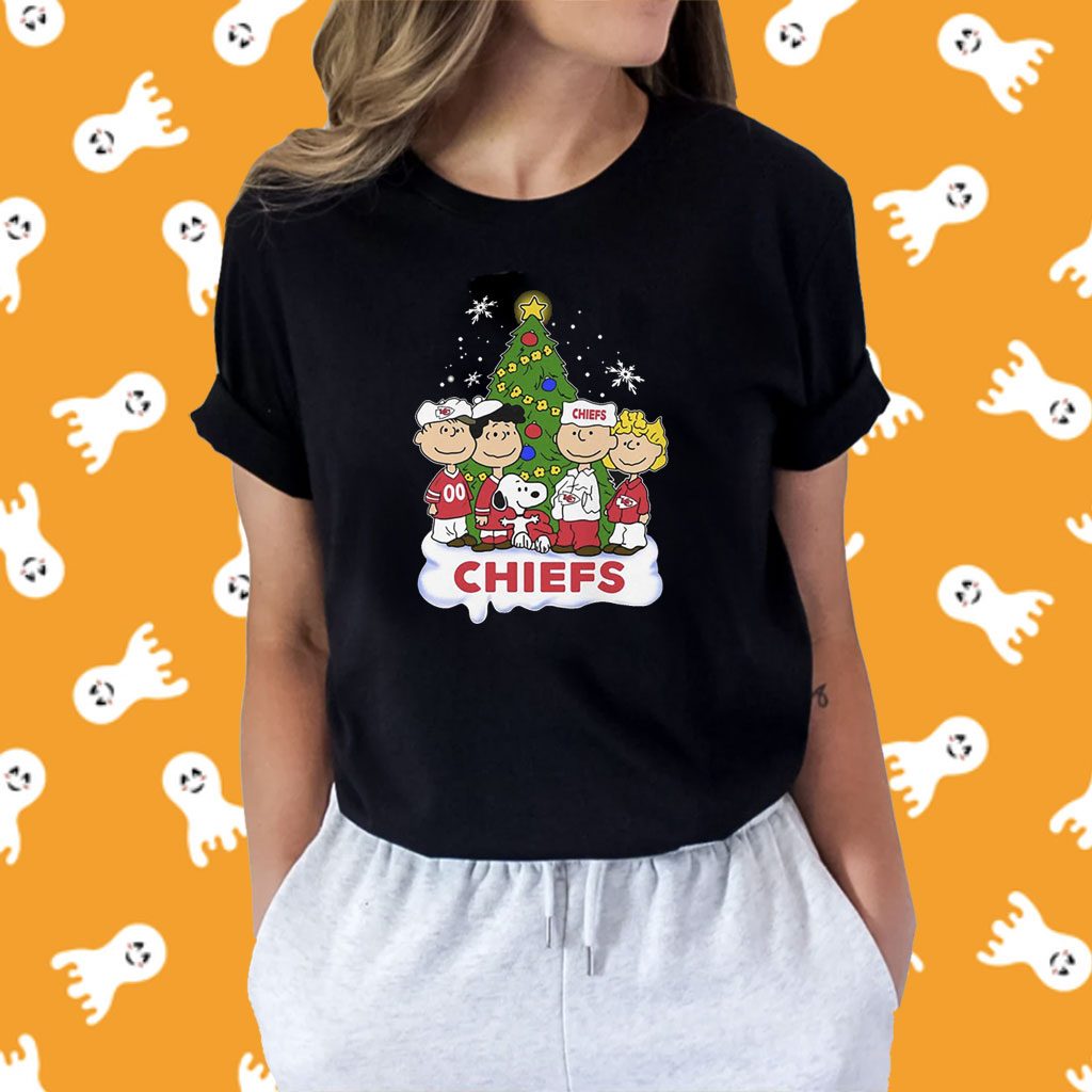 Kansas City Chiefs Snoopy Peanuts Christmas Shirt - ReviewsTees