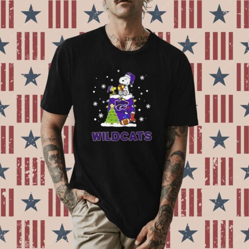 Kansas State Wildcats Snoopy Christmas Xmas Shirt