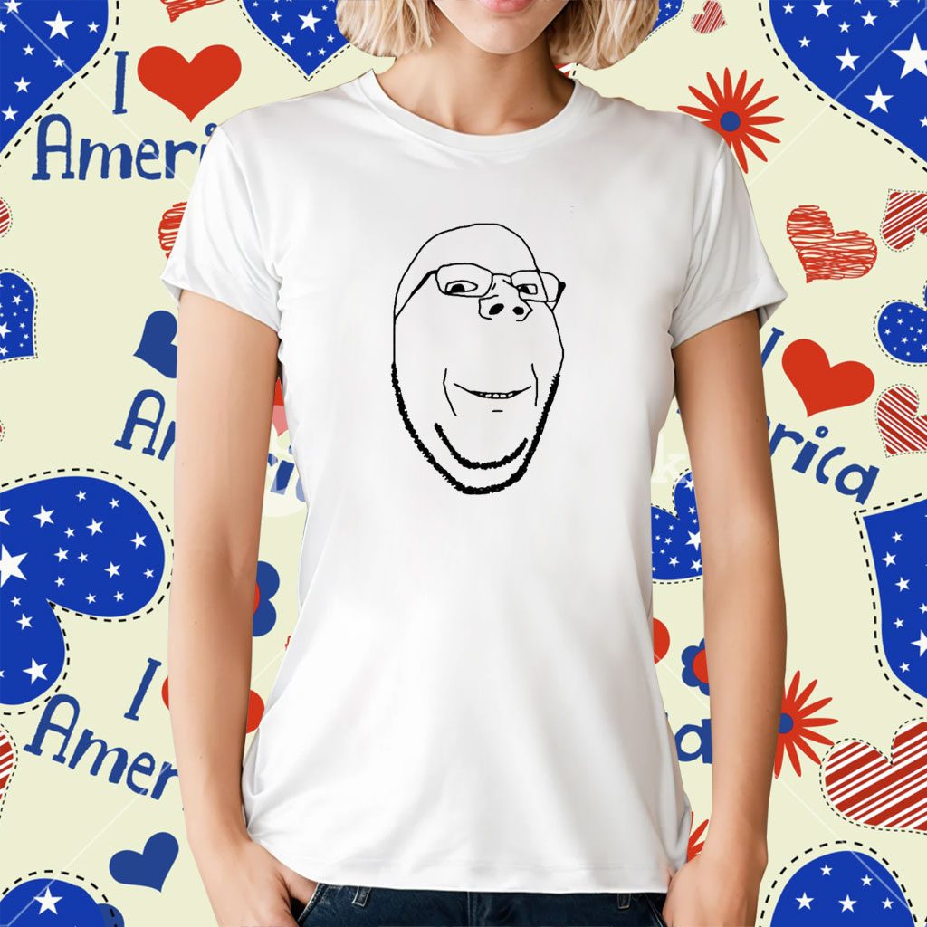 Smiling Wholesome Wojak Soyjak T-Shirt - ReviewsTees