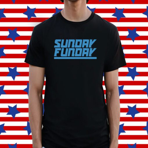 Sunday Funday Detroit Football T-Shirt