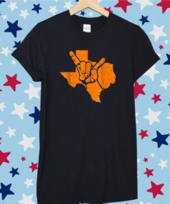 Texas Pride Hook Em Distressed Shirt