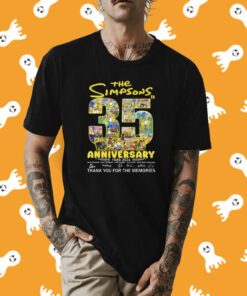 The Simpsons 35th Anniversary 1989 – 2024 Thank You For The Memories Shirt