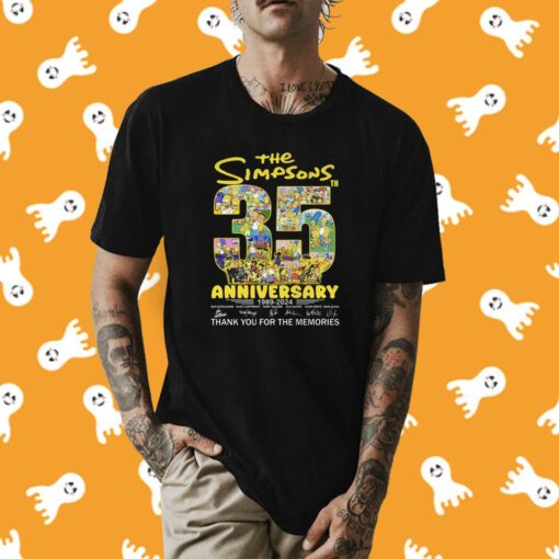The Simpsons 35th Anniversary 1989 – 2024 Thank You For The Memories Shirt