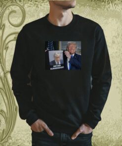 Trump Shows Off Mugshot Never Surrender Hoodie Shirt