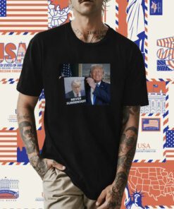 Trump Shows Off Trump Mugshot Never Surrender Shirt