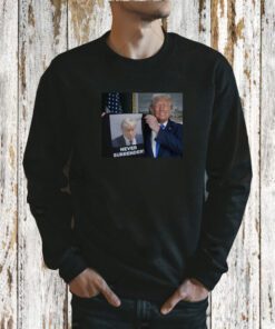 Trump Shows Off Trump Mugshot Never Surrender Sweatshirt