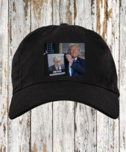 Trump Shows Off Trump Mugshot Never Surrender Sweatshirt