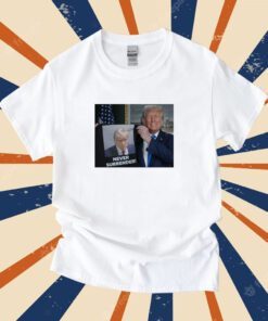 Donald Trump Shows Off Mugshot Never Surrender Shirt