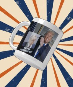 Donald Trump Shows Off Mugshot Never Surrender Shirt