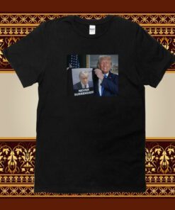 Trump Shows Off Trump Mugshot Never Surrender Hat