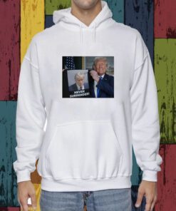Trump Shows Off Trump Mugshot Never Surrender Tank Top Shirt