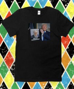 Trump Shows Off Trump Mugshot Never Surrender Women’s Heritage Cropped Shirt