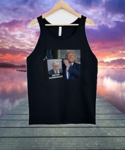 Trump Shows Off Trump Mugshot Never Surrender Youth Shirt
