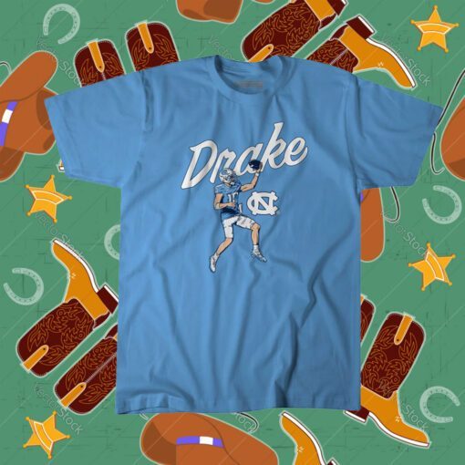 UNC Football Drake Maye Finger Roll Shirt