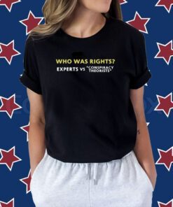 Who Was Rights Expert Vs Conspiracy Theorists Shirt