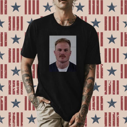 Original Zach Bryan Mugshot Shirt