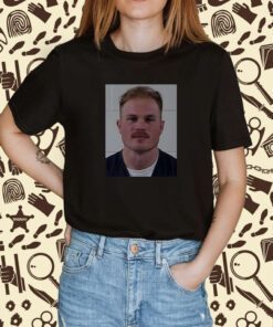 Official Zach Bryan Mugshot T-Shirt In Zach We Trust