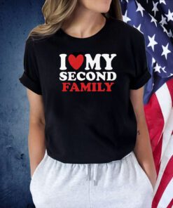 I Heart My Second Family Tee Shirt