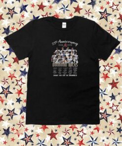 25th Anniversary 1998 – 2023 Diamond Backs Thank You For The Memories T-Shirt