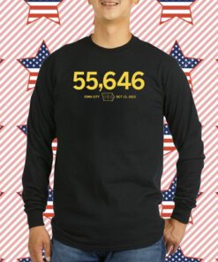 55,646 Iowa City Oct 15 2023 T-Shirt