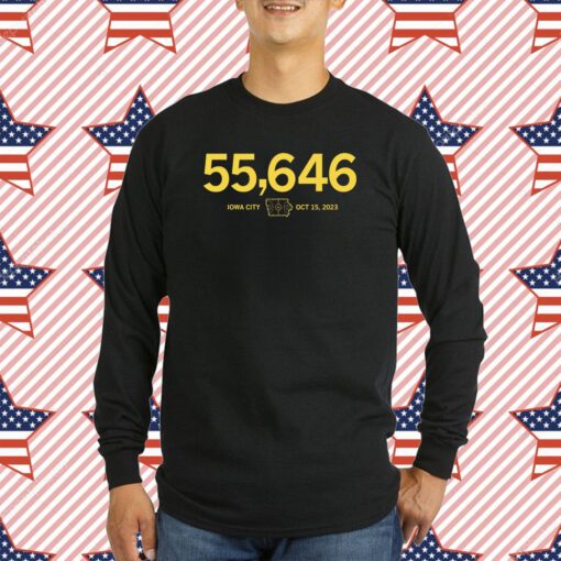 55,646 Iowa City Oct 15 2023 T-Shirt