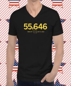 55,646 Iowa City Oct 15 2023 T-Shirt