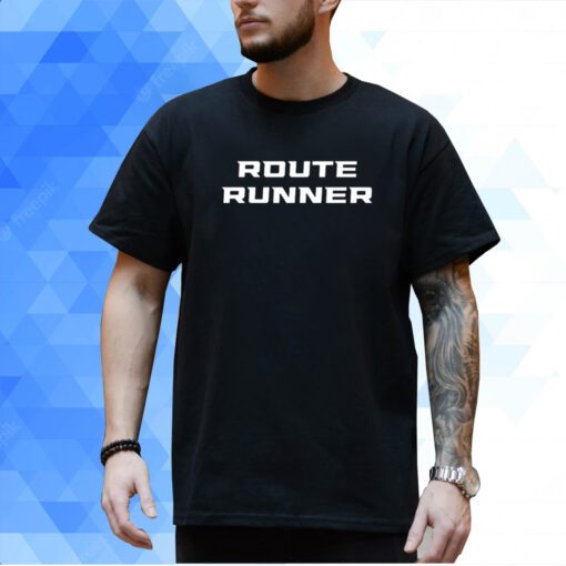 Aj Brown Wearing Route Runner T-Shirt