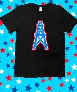 Ariel Epstein Luv Ya Blue Houston Oilers Franklin Logo Shirt
