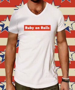 Chris Oliver Wearing Ruby On Rails T-Shirt