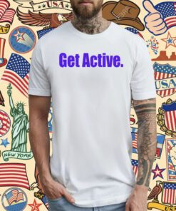 Dwayne Taylor Jr Wearing Get Active Shirt